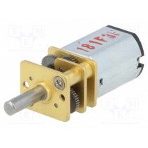 298:1 MICRO METAL GEARMOTOR HP; Motor: DC; with gearbox; HP; 6VDC; 1.6A; Shaft: D spring; max.392mNm; POLOLU