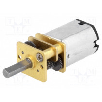 75:1 MICRO METAL GEARMOTOR; Motor: DC; with gearbox; LP; 6VDC; 360mA; Shaft: D spring; max.63mNm; POLOLU