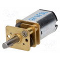 50:1 MICRO METAL GEARMOTOR MP; Motor: DC; with gearbox; Medium Power; 6VDC; 670mA; Shaft: D spring; POLOLU 50:1 MICRO METAL GEARMOTOR MP; Motor: DC; with gearbox; Medium Power; 6VDC; 670mA; Shaft: D spring; POLOLU