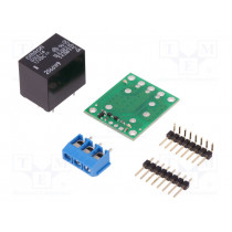 SPDT RELAY CARRIER WITH 12VDC RELAY (PAR; Module: relay; Channels: 1; 12VDC; max.250VAC; 10A; GPIO; toff: 5ms; POLOLU SPDT RELAY CARRIER WITH 12VDC RELAY (PAR; Module: relay; Channels: 1; 12VDC; max.250VAC; 10A; GPIO; toff: 5ms; POLOLU