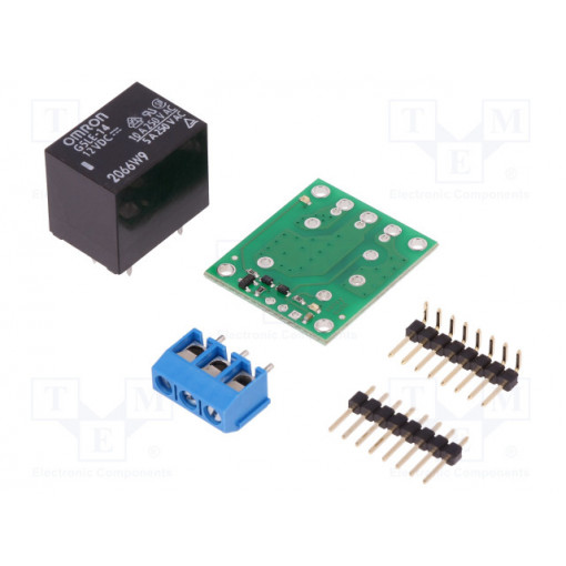SPDT RELAY CARRIER WITH 12VDC RELAY (PAR; Module: relay; Channels: 1; 12VDC; max.250VAC; 10A; GPIO; toff: 5ms; POLOLU SPDT RELAY CARRIER WITH 12VDC RELAY (PAR; Module: relay; Channels: 1; 12VDC; max.250VAC; 10A; GPIO; toff: 5ms; POLOLU