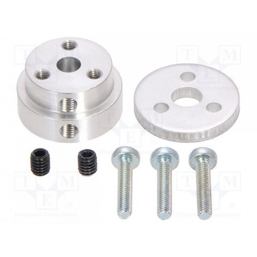 POLOLU-2673; Bracket wheel; Shaft: D spring; Pcs: 1; Shaft dia: 5mm; Ø: 21.9mm; POLOLU