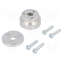 POLOLU-2674; Bracket wheel; Shaft: D spring; Pcs: 1; Shaft dia: 6mm; Ø: 21.9mm; POLOLU