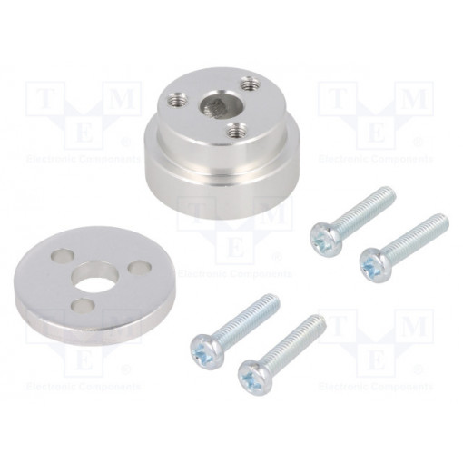 POLOLU-2674; Bracket wheel; Shaft: D spring; Pcs: 1; Shaft dia: 6mm; Ø: 21.9mm; POLOLU