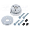 ALUMINUM SCOOTER WHEEL ADAPTER FOR 1/4?; Bracket wheel; Shaft: smooth; Pcs: 1; Shaft dia: 6.35mm; Ø: 21.9mm; POLOLU ALUMINUM SCOOTER WHEEL ADAPTER FOR 1/4?; Bracket wheel; Shaft: smooth; Pcs: 1; Shaft dia: 6.35mm; Ø: 21.9mm; POLOLU