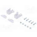 MINI PLASTIC GEARMOTOR BRACKET PAIR TALL; Bracket; white; Pcs: 2; Holder mat: plastic; POLOLU MINI PLASTIC GEARMOTOR BRACKET PAIR TALL; Bracket; white; Pcs: 2; Holder mat: plastic; POLOLU
