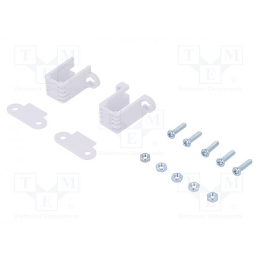 MINI PLASTIC GEARMOTOR BRACKET PAIR TALL; Bracket; white; Pcs: 2; Holder mat: plastic; POLOLU