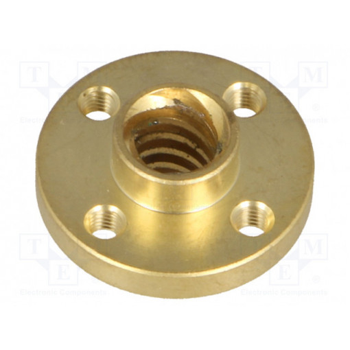 TRAVELING NUT FOR TR8×8(P2) THREADED ROD; Trapezoidal nut; Application: POLOLU-2689; Thread: M3; 8mm; POLOLU