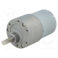 150:1 METAL GEARMOTOR 37DX57L MM (HELICA; Motor: DC; with gearbox; 6÷12VDC; 5.5A; Shaft: D spring; 67rpm; POLOLU