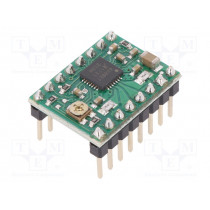 A4988 STEPPER MOTOR DRIVER CARRIER; Stepper motor controller; A4988; 1A; Uin mot: 8÷35V; Kit: module; POLOLU
