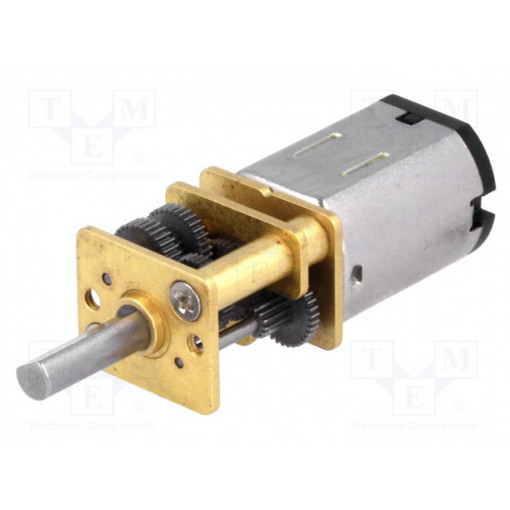 1000:1 MICRO METAL GEARMOTOR HPCB; Motor: DC; with gearbox; HPCB; 6VDC; 1.5A; Shaft: D spring; POLOLU 1000:1 MICRO METAL GEARMOTOR HPCB; Motor: DC; with gearbox; HPCB; 6VDC; 1.5A; Shaft: D spring; POLOLU