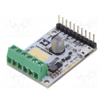 TIC T834 USB STEPPER MOTOR CONTROLLER; Stepper motor controller; DRV8834; I2C,PWM,RC,TTL,USB,analog; POLOLU