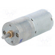 99:1 25DX54L MM LP 12V; Motor: DC; with gearbox; LP; 12VDC; 1.1A; Shaft: D spring; 55rpm; POLOLU