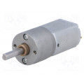 78:1 METAL GEARMOTOR 20DX43L MM 12V CB; Motor: DC; with gearbox; 12VDC; 1.6A; Shaft: D spring; 180rpm; POLOLU 78:1 METAL GEARMOTOR 20DX43L MM 12V CB; Motor: DC; with gearbox; 12VDC; 1.6A; Shaft: D spring; 180rpm; POLOLU