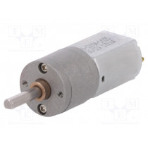 156:1 METAL GEARMOTOR 20DX44L MM 12V CB; Motor: DC; with gearbox; 12VDC; 1.6A; Shaft: D spring; 90rpm; POLOLU