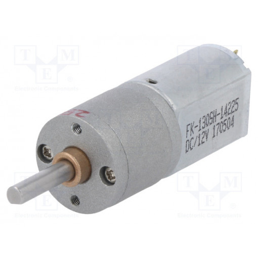 250:1 METAL GEARMOTOR 20DX46L MM 12V CB; Motor: DC; with gearbox; 12VDC; 1.6A; Shaft: D spring; 57rpm; POLOLU