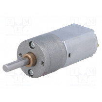 20DX41L MM 12V CB DUAL; Motor: DC; with gearbox; 12VDC; 1.6A; Shaft: D spring; 500rpm; POLOLU