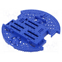 ROMI CHASSIS KIT - BLUE; Wheeled chassis; POLOLU Romi; blue; 3÷6VDC; Mot.qty: 2; Imax: 1.25A; POLOLU