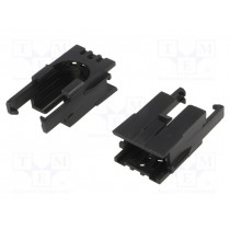 ROMI CHASSIS MOTOR CLIP PAIR - BLACK; Bracket; black; Series: POLOLU Romi; POLOLU