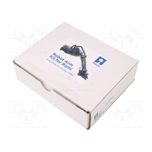 ROBOT ARM KIT FOR ROMI; Robotic arm; 4.8÷6VDC; Kit: mechanical parts,servos; POLOLU