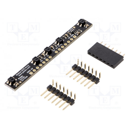 5-CHANNEL REFLECTANCE SENSOR ARRAY BALBO; Sensor: distance; reflective; 5VDC; digital; Channels: 5; 64x7.3mm; POLOLU 5-CHANNEL REFLECTANCE SENSOR ARRAY BALBO; Sensor: distance; reflective; 5VDC; digital; Channels: 5; 64x7.3mm; POLOLU