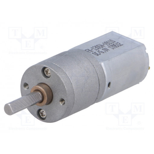 488:1 METAL GEARMOTOR 20DX46L MM 6V CB; Motor: DC; with gearbox; 6VDC; 2.9A; Shaft: D spring; 30rpm; POLOLU