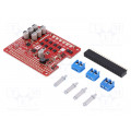 DUAL G2 HP MOTOR DRIVER 24V14 RPI; DC-motor driver; DUAL G2; 100kHz; PWM,TTL,analog; 6.5÷36V; shield; POLOLU