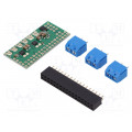DUAL MAX14870 MOTOR DRIVER FOR RASPBERRY; DC-motor driver; MAX14870; 50kHz; 1.7A; 4.5÷36V; Channels: 2; POLOLU