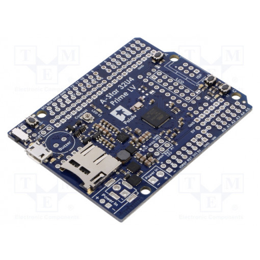 A-STAR 32U4 PRIME LV MICROSD (SMT); A-Star 32U4 Prime; USB B micro; ATMEGA32U4; 2÷16VDC; PWM: 7; POLOLU