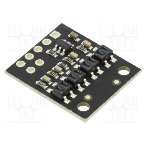 QTR-HD-04RC REFLECTANCE SENSOR ARRAY; Sensor: distance; reflective; 2.9÷5.5VDC; digital; Channels: 4; POLOLU