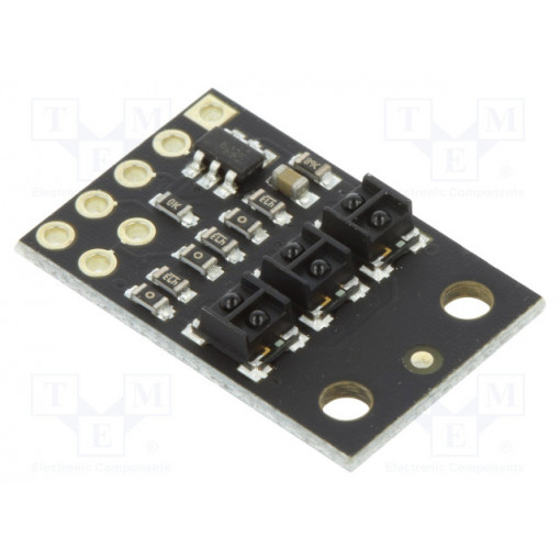 QTRX-HD-03A REFLECTANCE SENSOR ARRAY; Sensor: distance; reflective; 2.9÷5.5VDC; analog; Channels: 3; POLOLU
