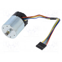 24V MOTOR 64 CPR ENCODER FOR 37DMM; Motor: DC; 12÷24VDC; 3A; max.0.053Nm; Dim: 34.5x46.5mm; Ø: 37mm; POLOLU