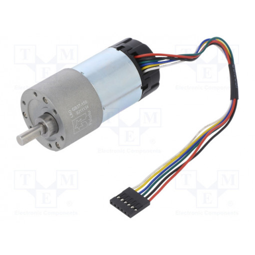 150:1 METAL GEARMOTOR 37DX73L 24V 64 CPR; Motor: DC; POLOLU