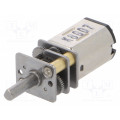 380:1 MICRO METAL GEARMOTOR LP 6V EXTEND; Motor: DC; with gearbox; LP; 6VDC; 360mA; Shaft: D spring; 36rpm; POLOLU