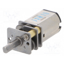 380:1 MICRO METAL GEARMOTOR MP 6V EXTEND; Motor: DC; with gearbox; Medium Power; 6VDC; 670mA; Shaft: D spring; POLOLU