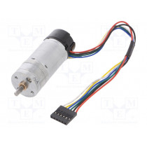 4.4:1 METAL GEARMOTOR 25DX63L MM HP 12V; Motor: DC; with encoder,with gearbox; HP; 12VDC; 5.6A; 2250rpm; POLOLU