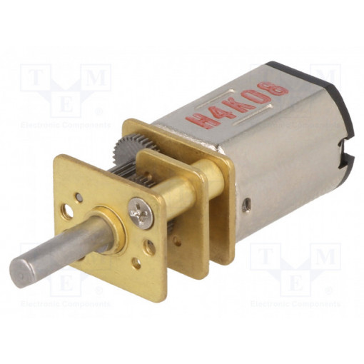 POLOLU-999; Motor: DC; with gearbox; HP; 6VDC; 1.6A; Shaft: D spring; max.21mNm; POLOLU