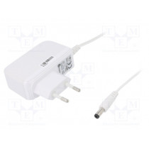 POS12120A-WH; Power supply: switched-mode; 12VDC; 1.2A; Out: 5,5/2,1; 14.4W; POS