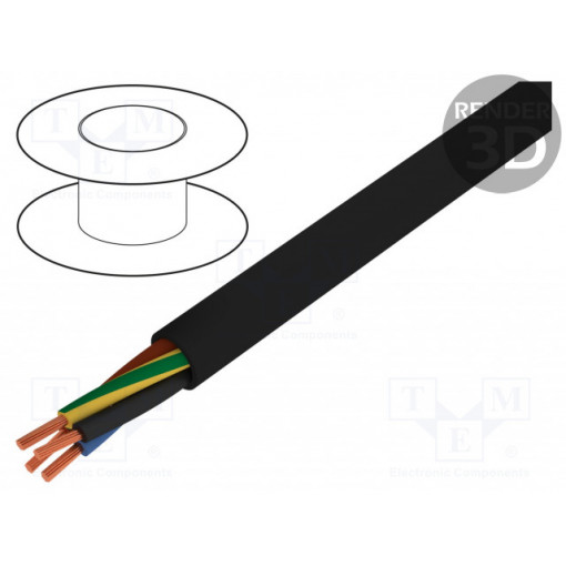 11003868; Wire; HELUPOWER® 1000; stranded; Cu; 5G10mm2; PVC; black; 0.6/1kV; HELUKABEL 11003868; Wire; HELUPOWER® 1000; stranded; Cu; 5G10mm2; PVC; black; 0.6/1kV; HELUKABEL