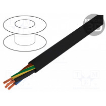 11003860; Wire; HELUPOWER® 1000; stranded; Cu; 5G6mm2; PVC; black; 0.6/1kV; HELUKABEL