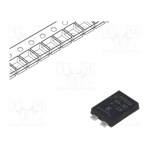 PPS1045-3G; Diode: Schottky rectifying; SMD; 45V; 10A; PowerSMD; DIOTEC SEMICONDUCTOR