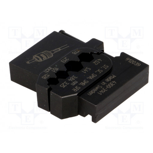 4300-3141; Crimping jaws; crimping fiber optic connectors SMA, SMB type; PRESSMASTER