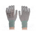 STC5303; Protective gloves; ESD; L; 10pcs; Mat: conductive nylon fiber; STATICTEC