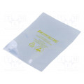 STP10203305; Protection bag; ESD; L: 305mm; W: 203mm; Thk: 76um; 100pcs; <100GΩ; STATICTEC