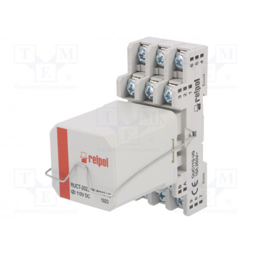 PRUCT-2023-26-W110-V0; Relay: interface; 3PST-NO; Ucoil: 110VDC; 16A; 16A/250VAC; 100mΩ; RELPOL