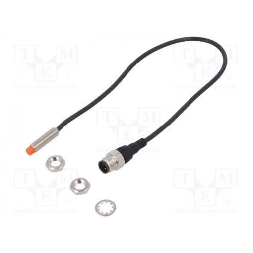 PRW08-2DP; Sensor: inductive; Output conf: PNP / NO; 0÷2mm; 10÷30VDC; M8; IP67; AUTONICS