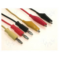 ; Set of test leads; Urated: 60VDC; Len: 0.8m; 3x test lead; 