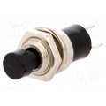 ; Switch: push-button; Pos: 2; SPST-NO; 3A/125VAC; OFF-(ON); Ø7mm; 