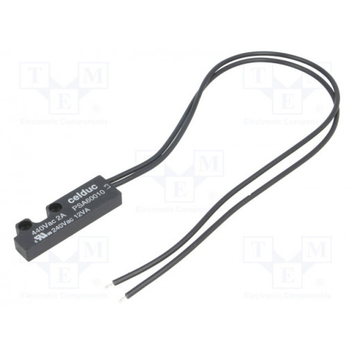 PSA60010; Reed switch; 51x16x7mm; Connection: lead 0,35m; Contacts: SPST-NO; CELDUC PSA60010; Reed switch; 51x16x7mm; Connection: lead 0,35m; Contacts: SPST-NO; CELDUC