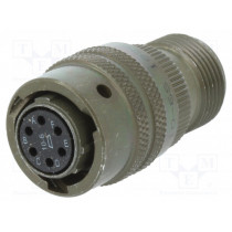PT06A10-6S; Connector: circular; MIL-C-26482, Series 1,PT; plug; female; 7.5A; AMPHENOL